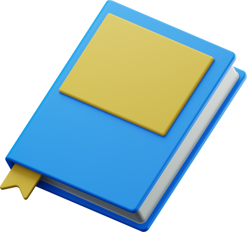 Book 3D Render Icon Illustration